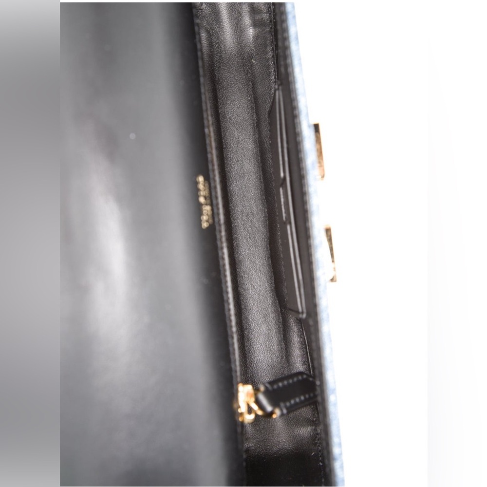 Tom Ford Blue Denim Patchwork Shoulder Bag - Picture 6 of 9